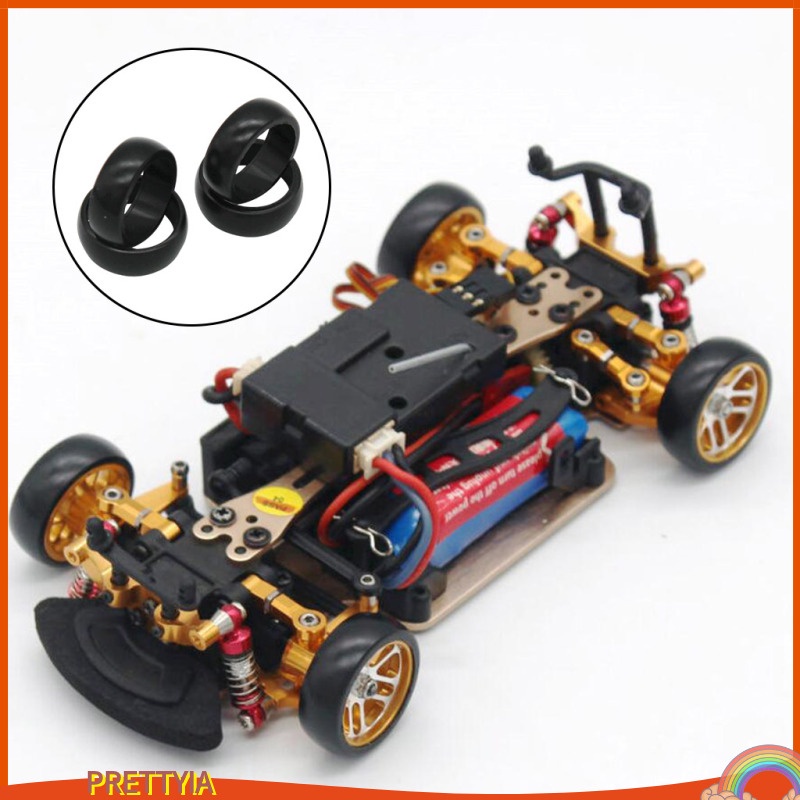 Set 4 bánh xe thay thế cho xe hơi đồ chơi điều khiển từ xa Wltoys K989 K979 K999 Mini-Q 1: 28