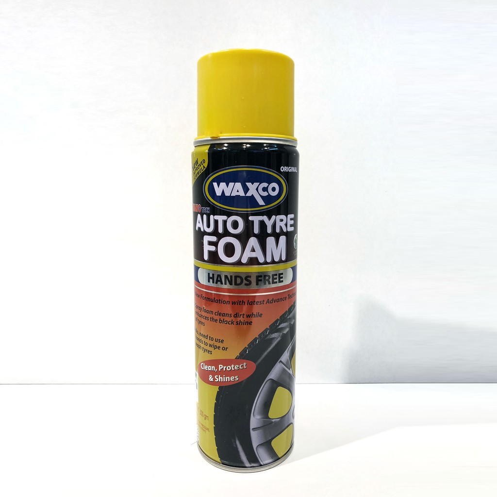 Waxco Auto Type Foam - Dung Dịch Dưỡng Lốp Dạng Bọt 500ml [Nhập Khẩu Malaysia]