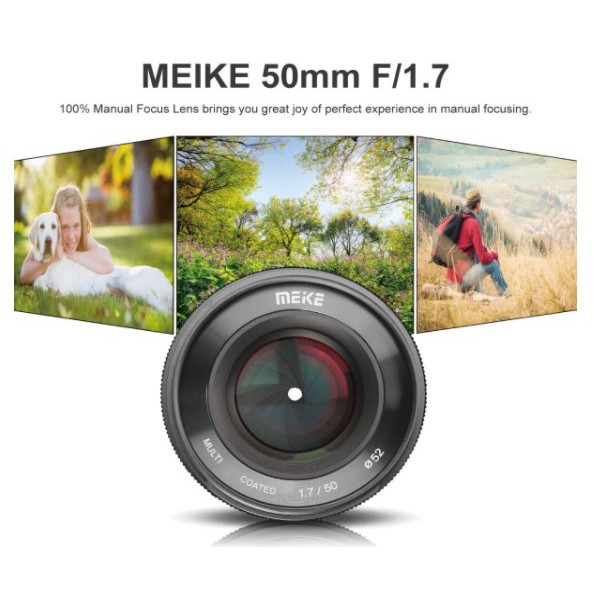 Ống kính Meike MK-50mm f / 1.7 cho Canon RF lấy nét thủ công