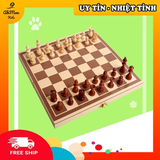 🌻 Bộ Cờ Vua Gỗ Cho Bé ☘️ Montessori cao cấp ✨ Đồ chơi Gỗ - Giáo dục - An toàn - Thông minh