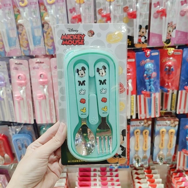 BỘ MUỖNG NĨA NHỎ DISNEY INOX 304 (Hình Mickey/ Minnie/ McQueen/ Elsa)