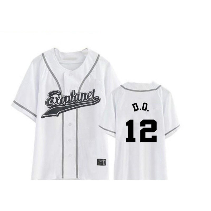 Áo bóng chày thời trang dành cho fan hâm mộ EXO Planet d.o. 12 Baseball