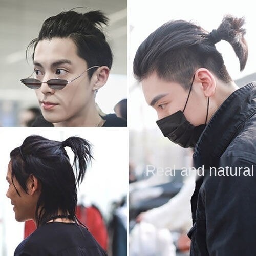 Tóc giả ngắn nhuộm màu tự nhiên thời trang cho nam