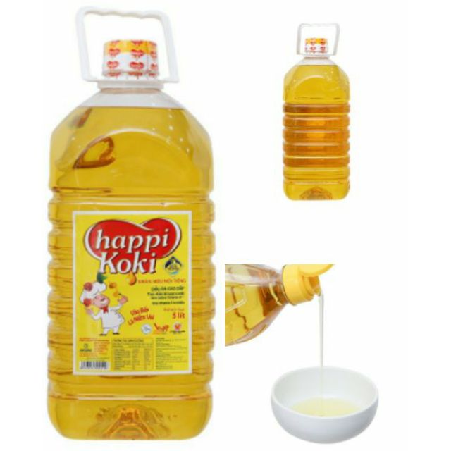 Dầu ăn Happi koki 5lít
