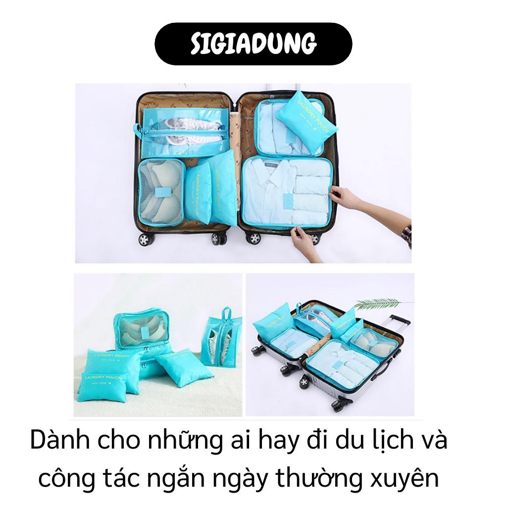 [SGD] Set túi đựng quần áo vật dụng - Bộ 6 Túi đựng đồ du lịch Laundry Pouch chất liệu cao cấp nhiều kích cỡ 2875