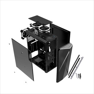 Vỏ máy tính - Case Jetek 9311(B/W)