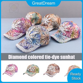 Mũ Lưỡi Trai Họa Tiết Lá Phong Đính Đá Thời Trang Xuân Hè Cho Nữ