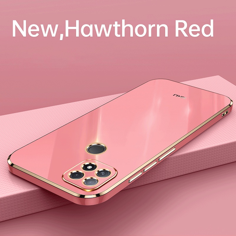 Ốp Điện Thoại TPU Mềm Mạ Điện 6D Cho OPPO Realme C25 C25S C12