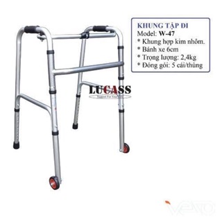 Khung tập đi bằng nhôm lucass w79