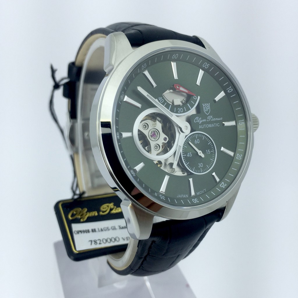 Đồng hồ nam OLYM PIANUS chính hãng OP9908-88.1AGS-GL, DÂY DA
