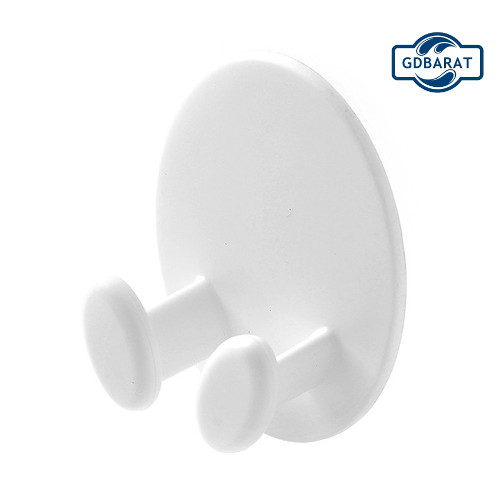 Set 2 Móc Treo Phích Cắm Dán Tường Bằng Nhựa Tiện Dụng