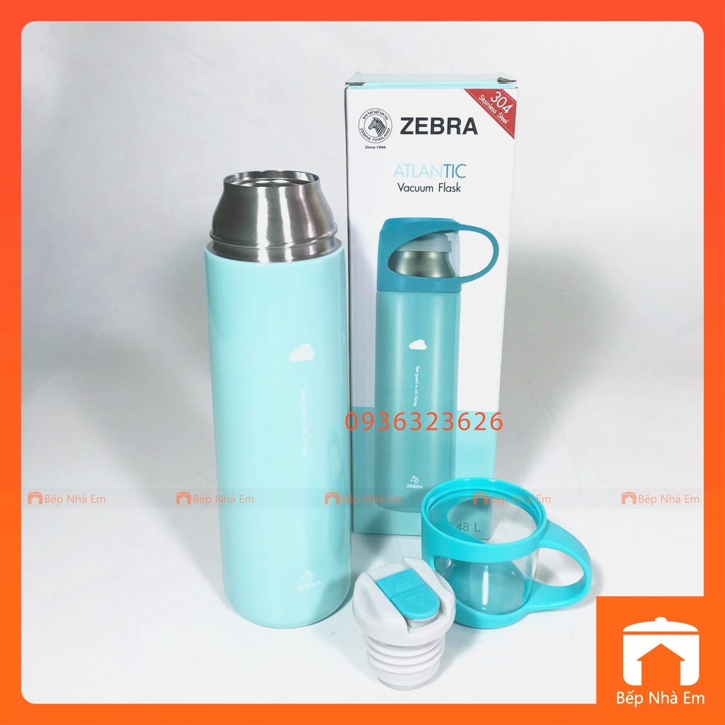 Bình Giữ Nhiệt ZEBRA Alantic 0.48L (Inox 304) - 112630 - Hàng Nhập Khẩu Thái Lan