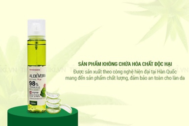 Xịt Khoáng Chiết Xuất Lô Hội Cấp Ẩm Arumtown Aloe Vera Soothing Mist 118ml | BigBuy360 - bigbuy360.vn