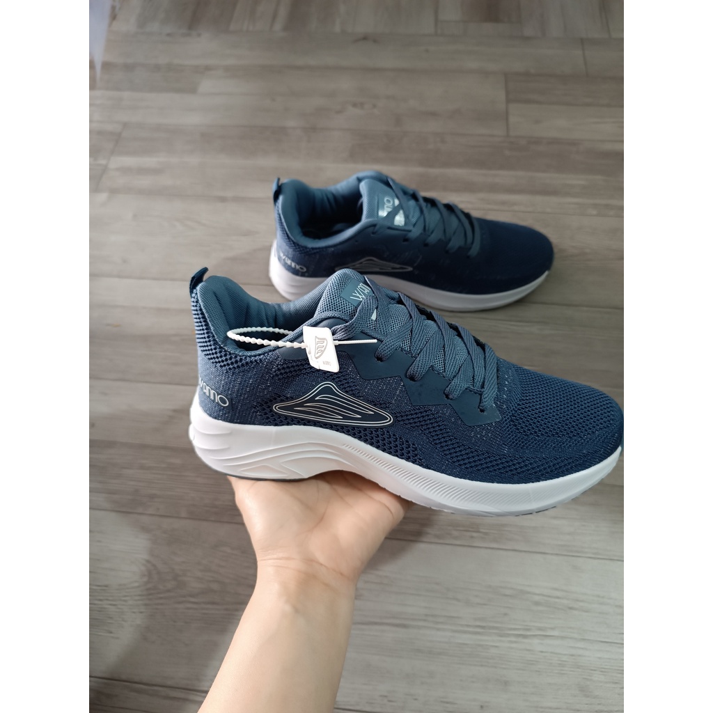 (BH 1 năm) Giày thể thao sneaker nam cao cấp WANNO, giày chạy bộ màu xanh hot của Shop Anhtufashion