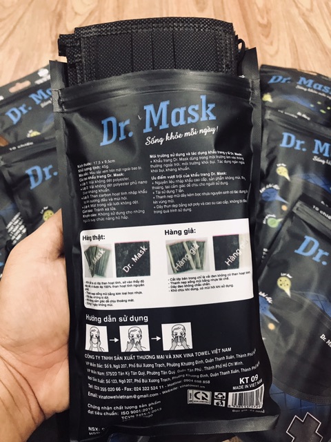 KHẨU TRANG DR. MASK THAN HOẠT TÍNH LOẠI 10C | BigBuy360 - bigbuy360.vn