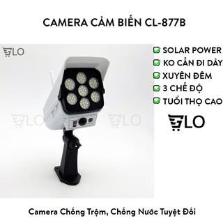 Đèn Cảm Biến Chuyển Động Năng Lượng Mặt Trời Hình Camera 77 Đèn LED