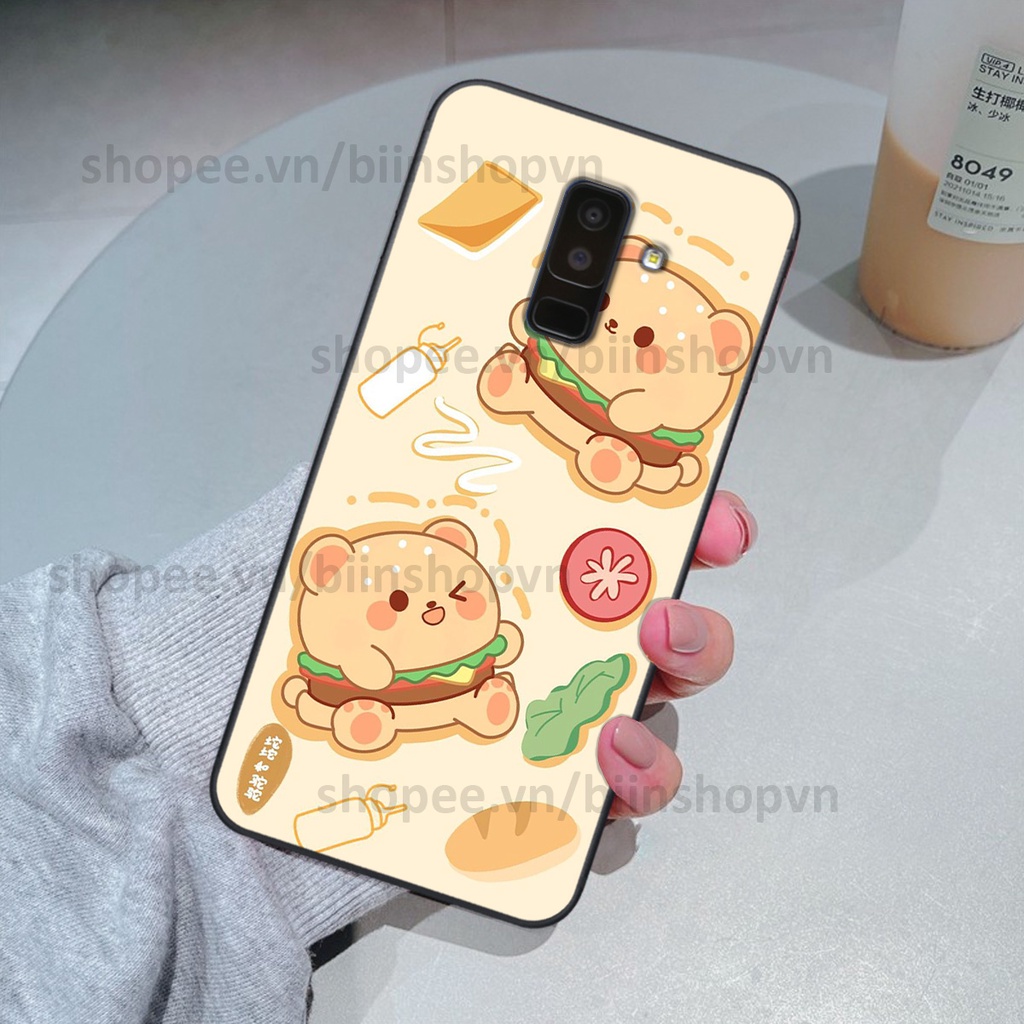 Ốp Samsung J8 in hình gấu chocolate kẹo ngọt siêu đẹp siêu xinh