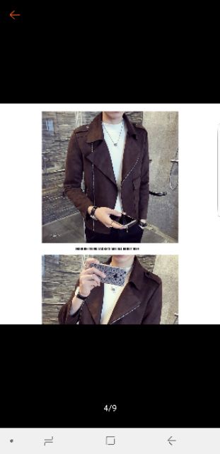 ÁO KHOÁC NAM TE F1 18NC8 L99 DA LỘN KIỂU HÀN QUỐC .