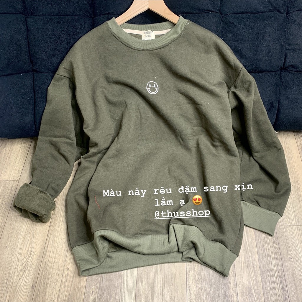 [ Mã 12FASHIONSALE1 giảm 10K đơn 50K ] Áo Sweater Nam Nữ Nỉ Bông Cổ Tròn Form rộng Hàng Cao Cấp Chuẩn Xịn THUS-A2N02 | BigBuy360 - bigbuy360.vn