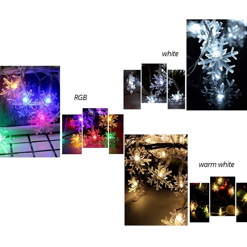 Dây Đèn LED 10 Bóng Trang Trí Tiệc Giáng Sinh Năm Mới