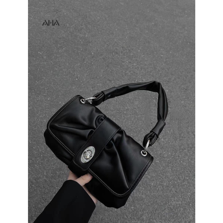 Túi đeo chéo AHA OFFICIAL nắp gập thiết kế thời trang cao cấp cho nữ