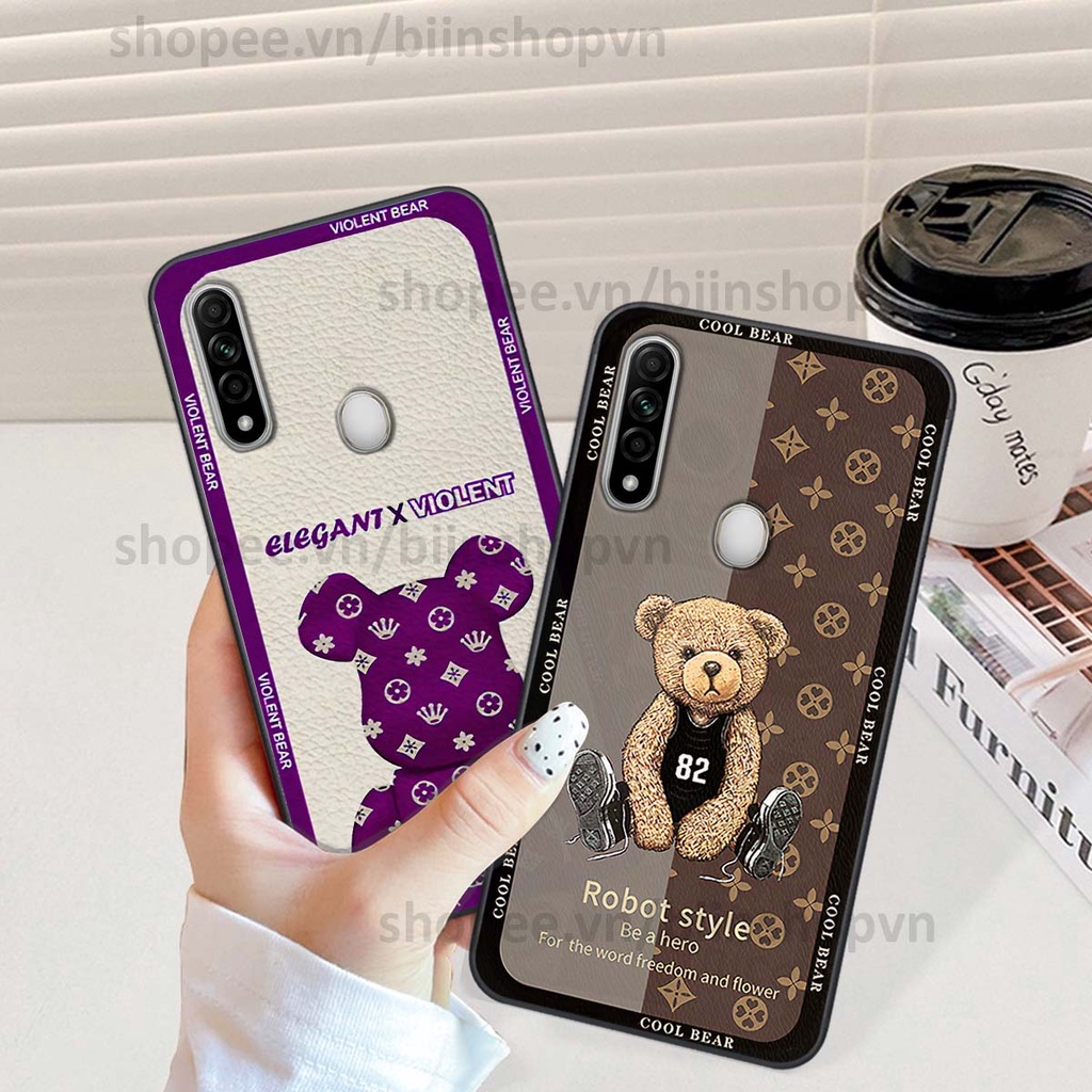 Ốp Oppo A31 hình gấu bear brick đẹp độc lạ, thời trang, cá tính