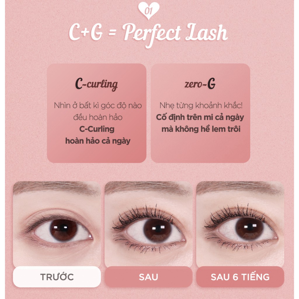 Chuốt mi Black Rouge CG Perfect Lash Cara | BigBuy360 - bigbuy360.vn