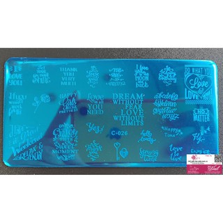 Khuôn In Họa Tiết Tình Yêu LOVE - Vẽ Móng Nghệ Thuật Nail Art - Lẻ 1 Cái