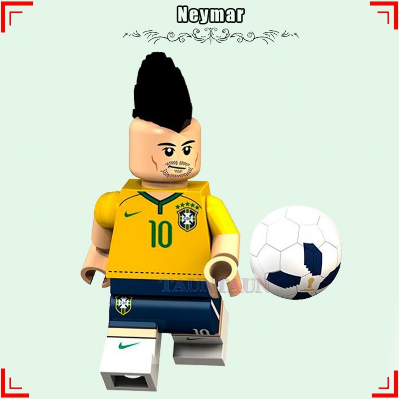Bộ Đồ Chơi Lắp Ráp Lego Hình Cầu Thủ Bóng Đá Joachim Loew Manuer Mario Gotze Philipm Thomas Muller Lukas Podolski Beckham Ronaldo Neymar
