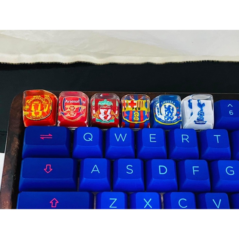 Nút bàn phím cơ CLB Bóng Đá.Keycap resin.Keycap Artisan
