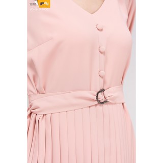 Đầm Yody cổ tim dập ly VDN3424