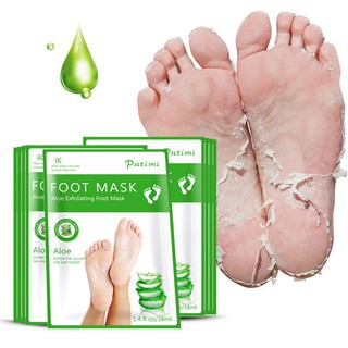 Mặt nạ lô hội tẩy da chết làm mềm da chân hiệu quả