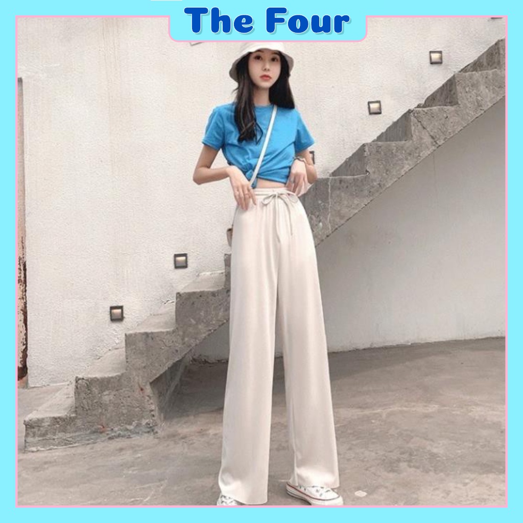 Quần ống rộng culottes vải tăm 95cm_TBM001