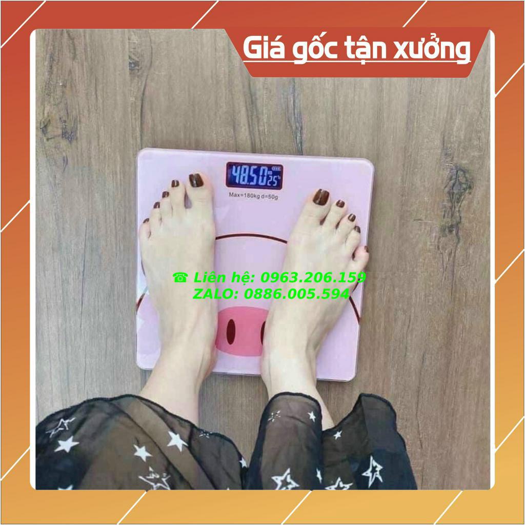 Cân điện tử Lợn hồng xinh xắn đáng yêu với các bé theo dõi sức khỏe gia đình siêu tiện lợi