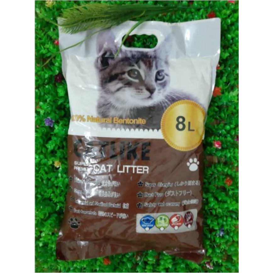 CAT LITTER Cát vệ sinh cho mèo - Cát vệ sinh khử mùi diệt khuẩn cho mèo CATLIKE 8L