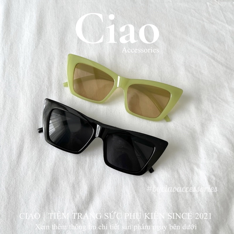 [HOẢ TỐC 1H] Kính mát/ Kính mắt thiết kế bản vuông mã 08 phong cách trendy Ciao accessories