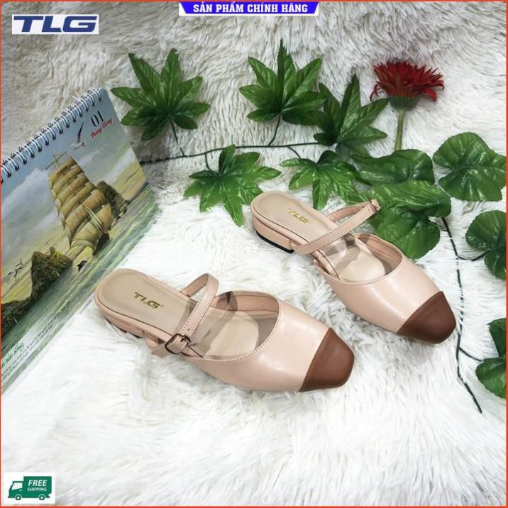 👠 TLG 👠 Giày sục nữ thời trang hở gót mũi tròn siêu độc cực trend 21276
