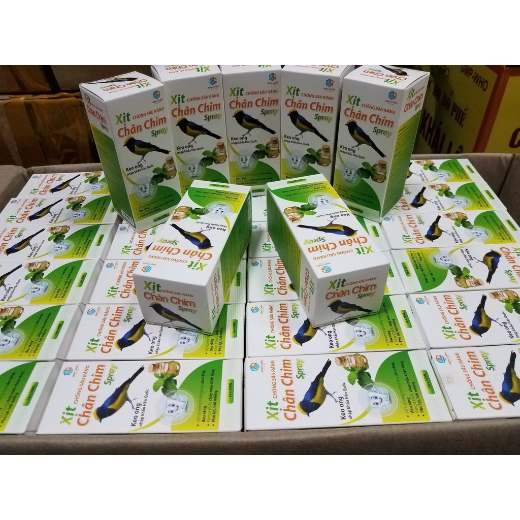 Xịt Chống Sâu Răng Chân Chim Spray - Thành phần Keo ong Nhập Khẩu Hàn Quốc- hỗ trợ trường hợp sâu răng đau răng