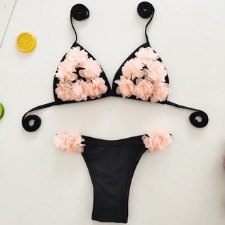 Đồ bơi bikini 2 mảnh đính hoa