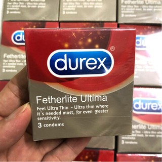 Bao cao su siêu mỏng Durex Fetherlite hộp 3 chiếc