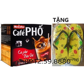 TẶNG 1 ĐÔI DÉP - CAFE PHỐ SỮA ĐÁ Hộp 10 gói* 24g