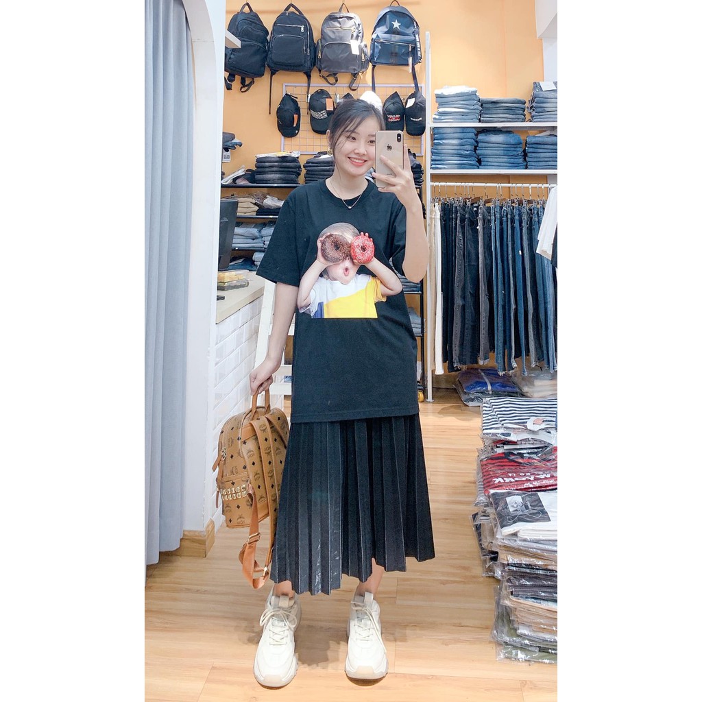 Chân váy xếp li dài , lưng thun Freesize, New Arrival 2021 | BigBuy360 - bigbuy360.vn