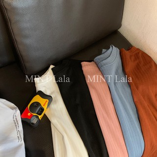 Áo Thun Tăm Tay Ngắn Basic Co Giãn Nhiều Màu