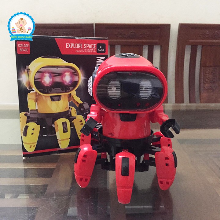 Đồ chơi Robot thông minh xoay 360 độ biết nhảy múa phát nhạc cho bé