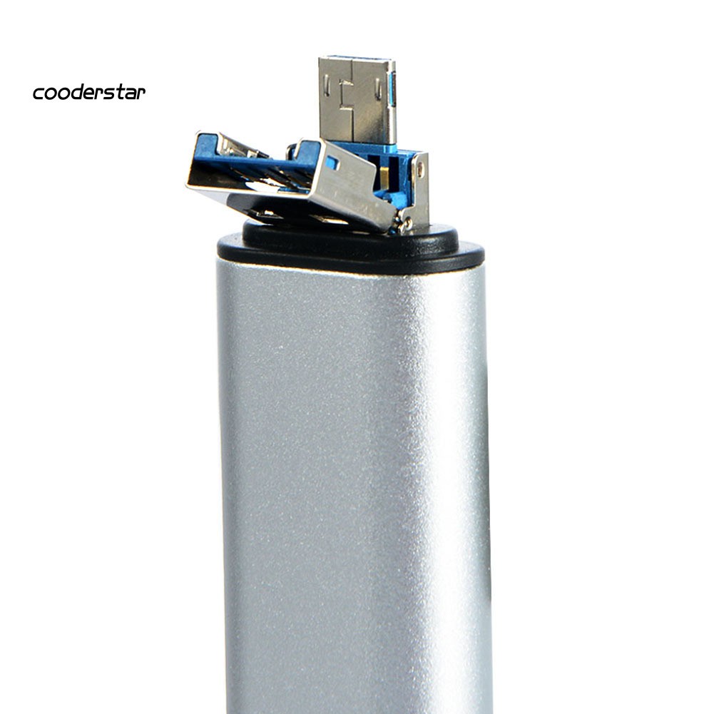 Đầu Đọc Thẻ Nhớ 5 Trong 1 Cổng Micro Usb 3.1 Type-C Tf Sd Cho Điện Thoại Android