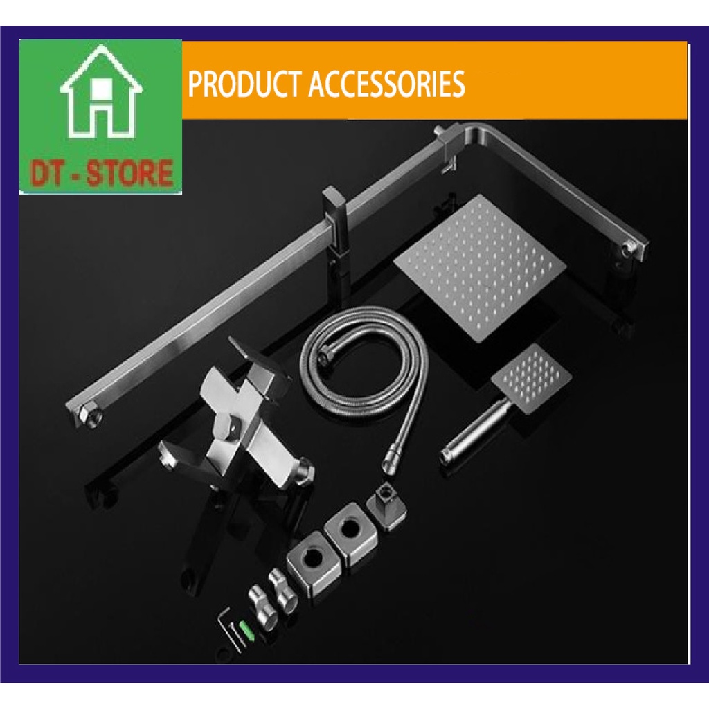 Bộ Sen Cây Tắm Đứng Nóng Lạnh INOX mờ SUS 304, thương hiệu KOREA. HÀNG CHÍNH HÃNG