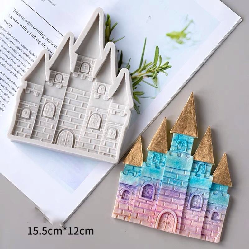 Khuôn silicone lâu đài to