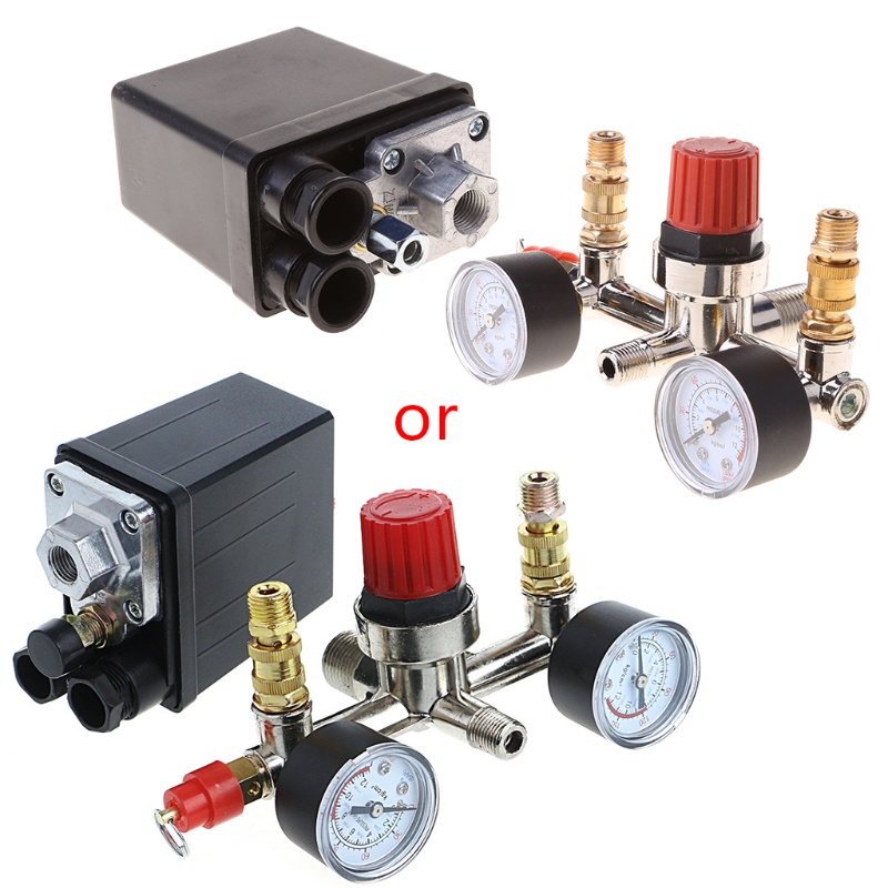 Bộ Công Tắc Điều Chỉnh Áp Suất Bơm Hơi + Van Gau