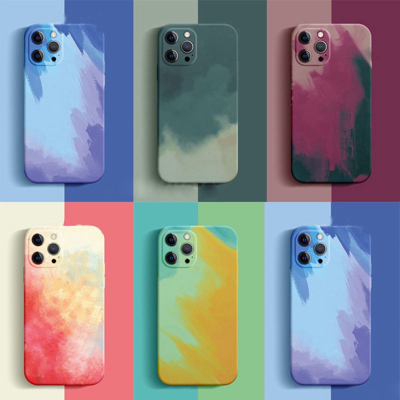 Ốp Điện Thoại Mềm Phủ Toàn Diện Màu Gradient Cho Realme 9 4G Pro Plus C35 Narzo 50A Prime 9i V15 Q3i Q3 Pro Carnival 5G