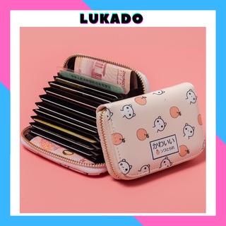 Ví nữ mini ngắn cute bỏ túi nhỏ gọn đựng thẻ nhiều ngăn dễ thương thời trang Hàn Quốc cao cấp đẹp giá rẻ LUKADO VN45
